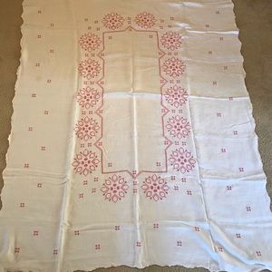 Vintage Tablecloth 52 x 70